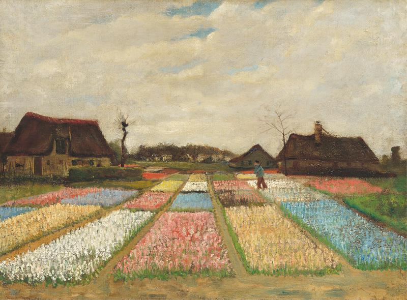 Flower Beds in Holland c1883 Vincent made this painting when he returned to - photo 4