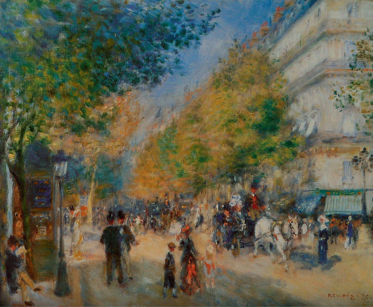 The Grand Boulevards 1875 Renoirs view of Paris rejuvenated with splendid new - photo 1