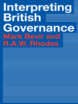 Mark Bevir - Interpreting British Governance