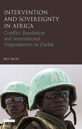 Back Irit - Intervention and Sovereignty in Africa: Conflict Resolution and International Organisations in Darfur