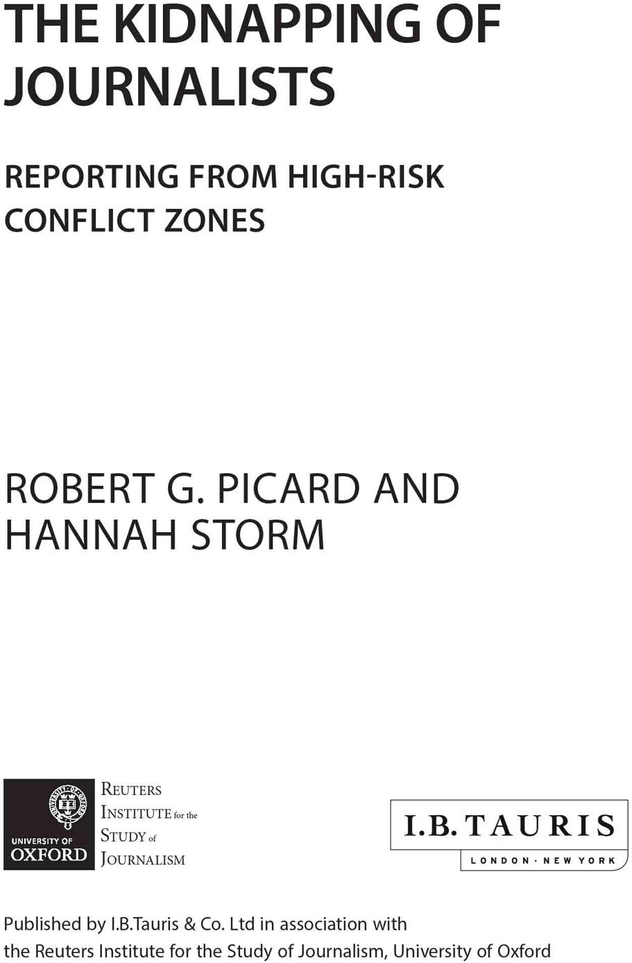 Contents Robert G Picard is North American Representative for the Reuters - photo 1