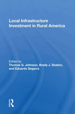 Thomas G. Johnson - Local Infrastructure Investment in Rural America