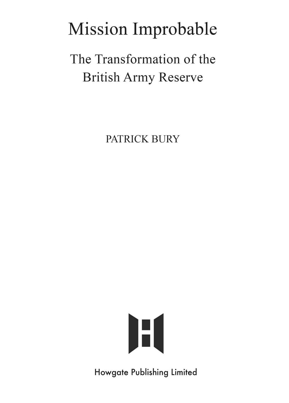 Copyright 2019 Patrick Bury First published in 2019 by Howgate Publishing - photo 1