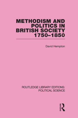 David Hempton Methodism and Politics in British Society 1750-1850