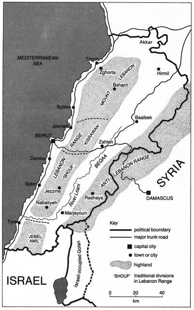 Map The Lebanon Lebanon the name means milky-white - apparently in - photo 2