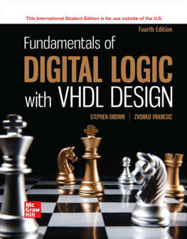 BROWN - ISE Fundamentals of Digital Logic with VHDL Design (ISE HED IRWIN ELEC&COMPUTER ENGINERING)