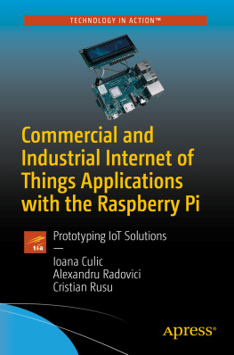 Ioana Culic Commercial and Industrial Internet of Things Applications with the Raspberry Pi: Prototyping IoT Solutions