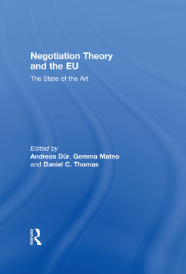 Andreas Dür - Negotiation Theory and the EU: The State of the Art