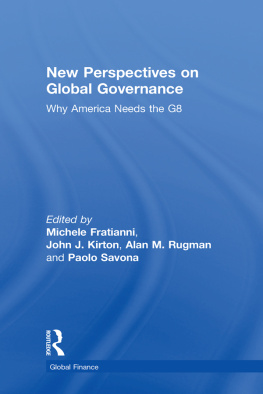Michele Fratianni - New Perspectives on Global Governance: Why America Needs the G8