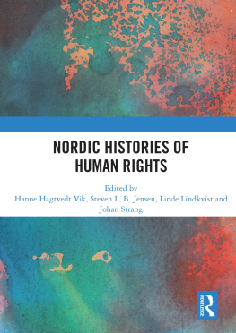 Hanne Hagtvedt Vik Nordic Histories of Human Rights