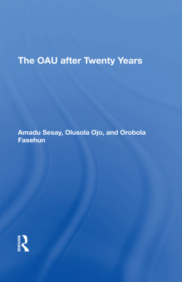 Amadu Sesay - The Oau After Twenty Years