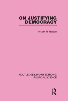 William N. Nelson - On Justifying Democracy