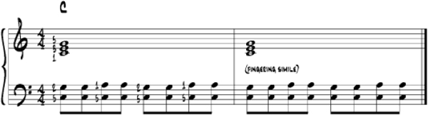 Note that the left hand pattern and fingering are the same as for Example 1 - photo 4