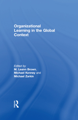 Michael Kenney - Organizational Learning in the Global Context