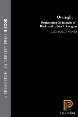 Michael D. Minta - Oversight: Representing the Interests of Blacks and Latinos in Congress
