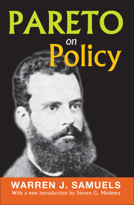 Warren J. Samuels - Pareto on Policy