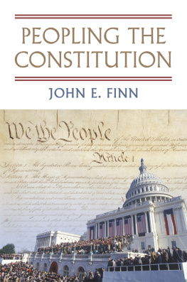 John E. Finn - Peopling the Constitution