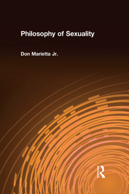 Don Marietta Jr. - Philosophy of Sexuality