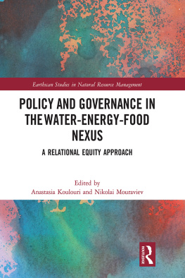 Anastasia Koulouri - Policy and Governance in the Water-Energy-Food Nexus: A Relational Equity Approach