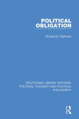 Richard E. Flathman - Political Obligation