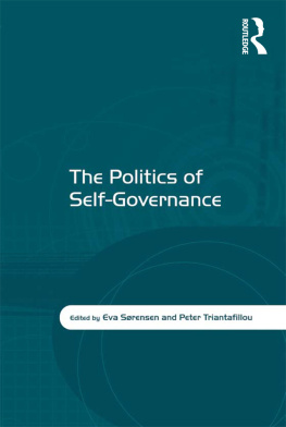 Eva Sorensen The Politics of Self-Governance