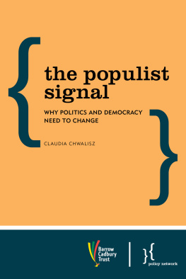 Claudia Chwalisz - The Populist Signal: Why Politics and Democracy Need to Change