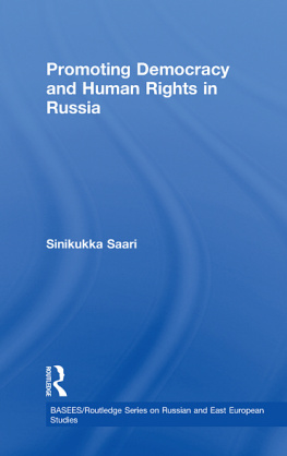 Sinikukka Saari - Promoting Democracy and Human Rights in Russia