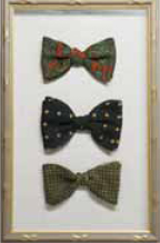 Three of Daniel Patrick Moynihans iconic bow ties now hang in Stephen Hesss - photo 1