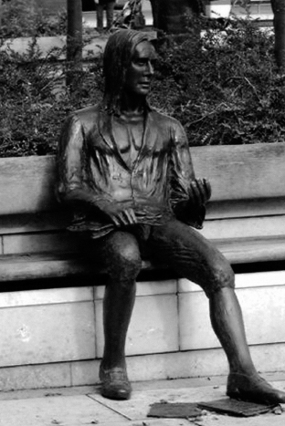 The statue of Thomas Chatterton who was born in St Mary Redcliffe Bristol - photo 18