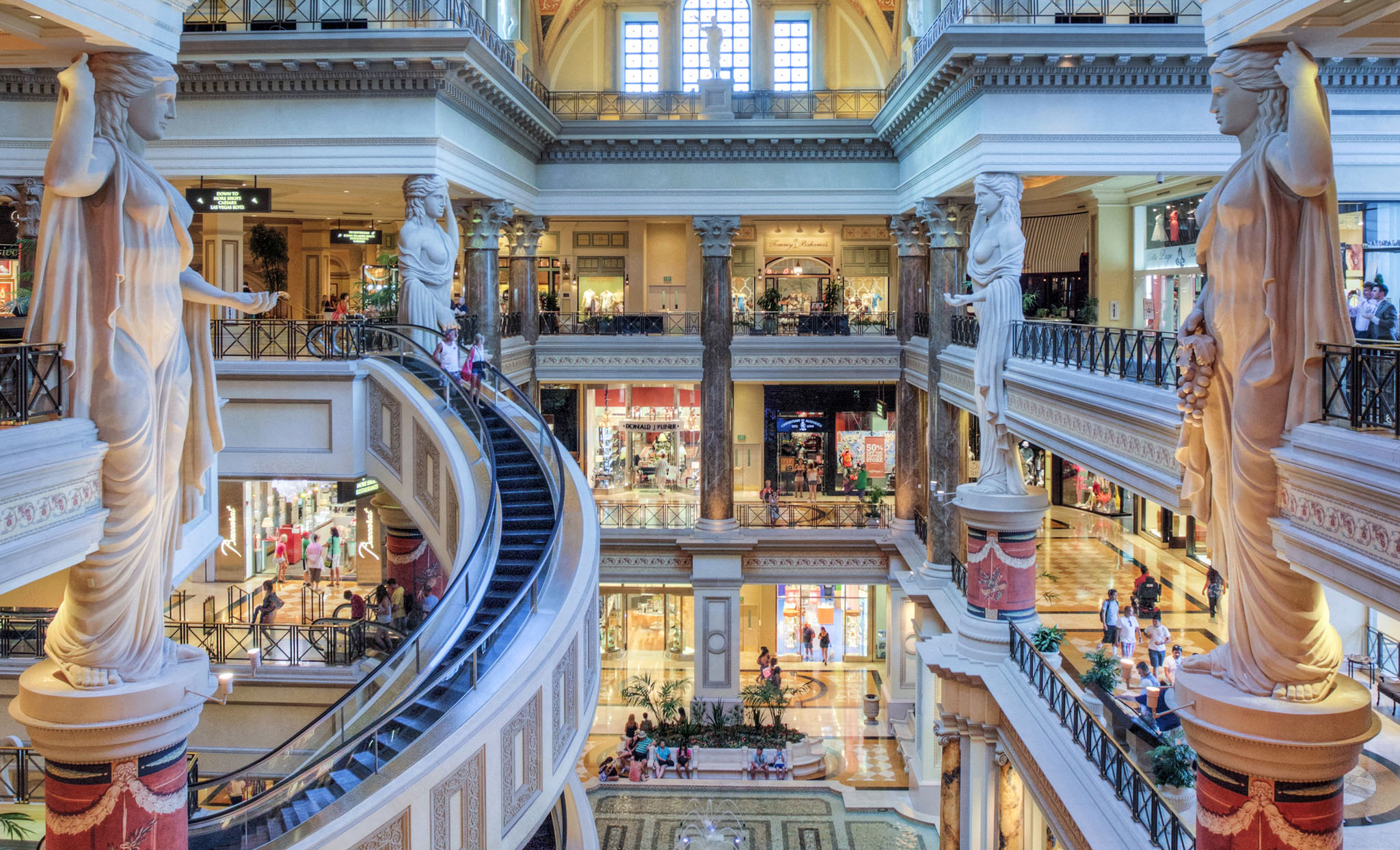 The atrium of The Forum Shops at Caesars Palace Top 10 Las Vegas Highlights - photo 8