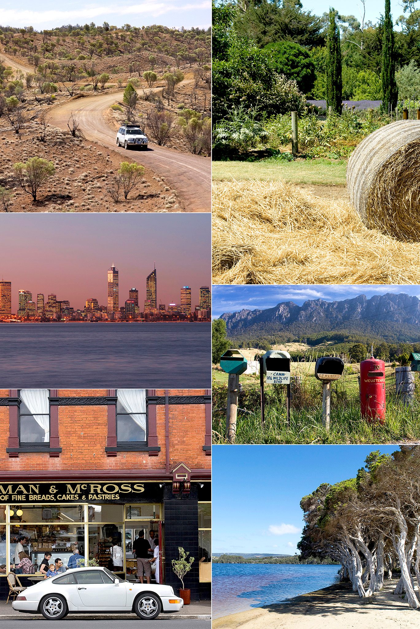 Top left Driving in the Flinders Ranges South Australia Top right Hay bale at - photo 2