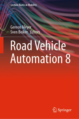 Gereon Meyer - Road Vehicle Automation 8