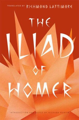 Lattimore Richmond The Iliad of Homer