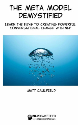 Matt Caulfield - The Meta Model Demystified: Learn The Keys To Creating Powerful Conversational Change With NLP