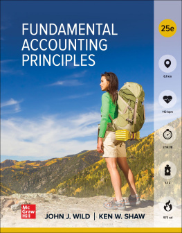 John Wild and Ken Shaw Fundamental Accounting Principles