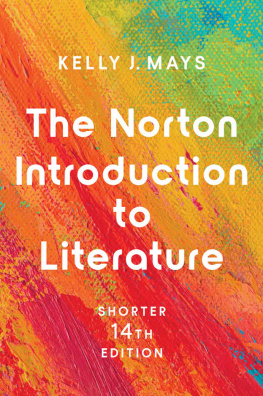 Mays The Norton Introduction to Literature, Shorter Fourteenth Edition