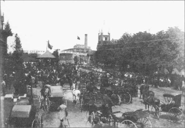 A classic photo of Bowmanvilles Market Square celebrating Queen Victorias - photo 5