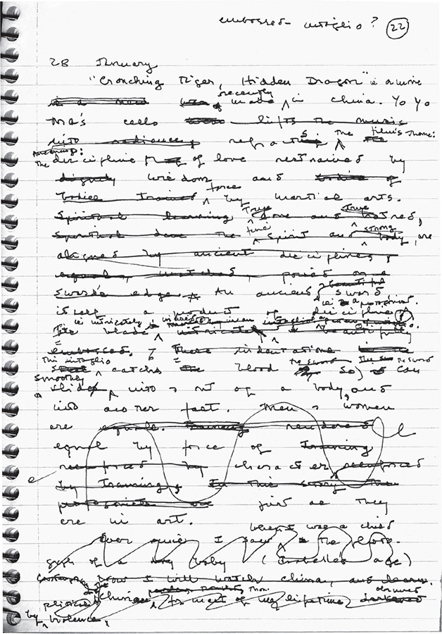 A page from Anne Truitts notebook January 28 2001 YIELD The Journal of an - photo 1