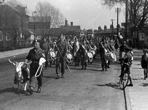 1st Battalion The Welch Regiment marching into Colchester after a 60-mile trek - photo 9