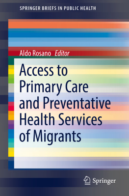 Aldo Rosano - Access to Primary Care and Preventative Health Services of Migrants