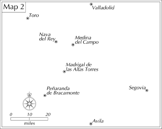 Map 2 Madrigal de las Altas Torres and Neighboring Towns Courtesy of Dick - photo 5