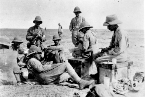 Officers of the 48th Pioneers halt for a meal By kind permission of the - photo 13