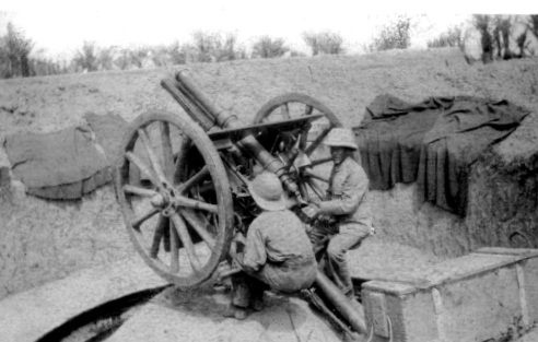 13-pounder field gun mounted in the defences of Kut for firing at enemy - photo 22