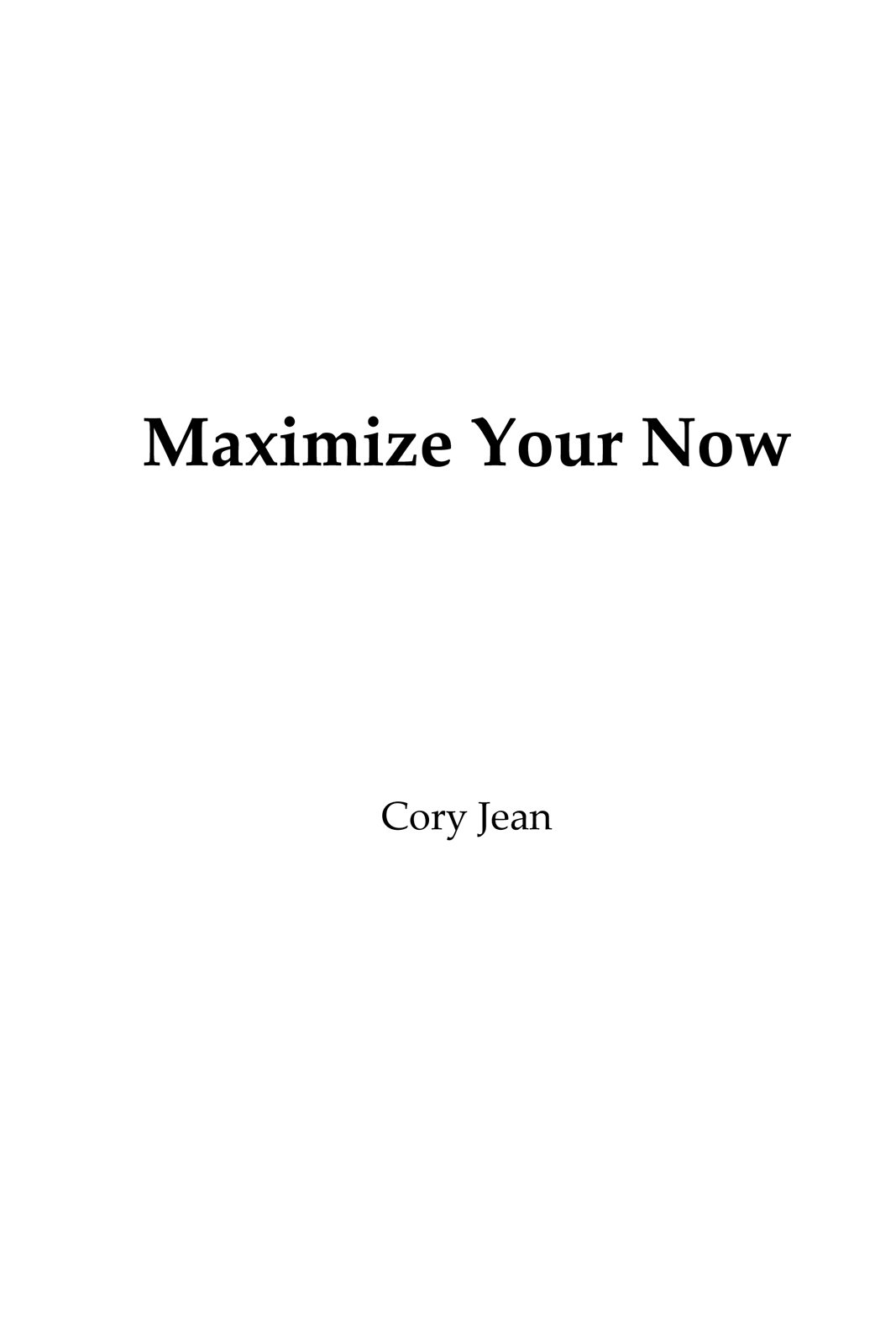 Copyright 2020 Cory Jean All rights reserved No part of this book may be - photo 1