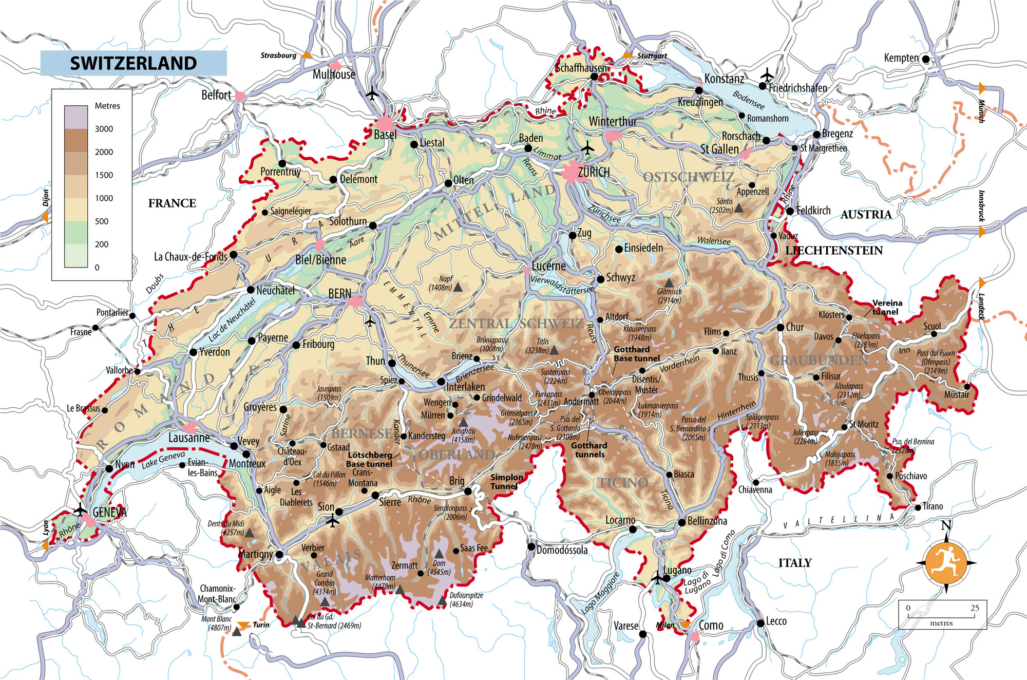 FACT FILE Switzerland covers an area of 41285 sq km The highest point is the - photo 5