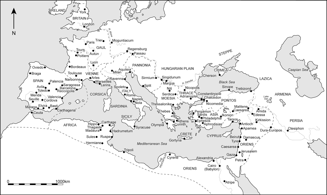 Map The Later Roman Empire created by Kirsty Harding School of History - photo 2