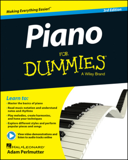 Hal Leonard Publishing - Piano For Dummies, 3rd Edition