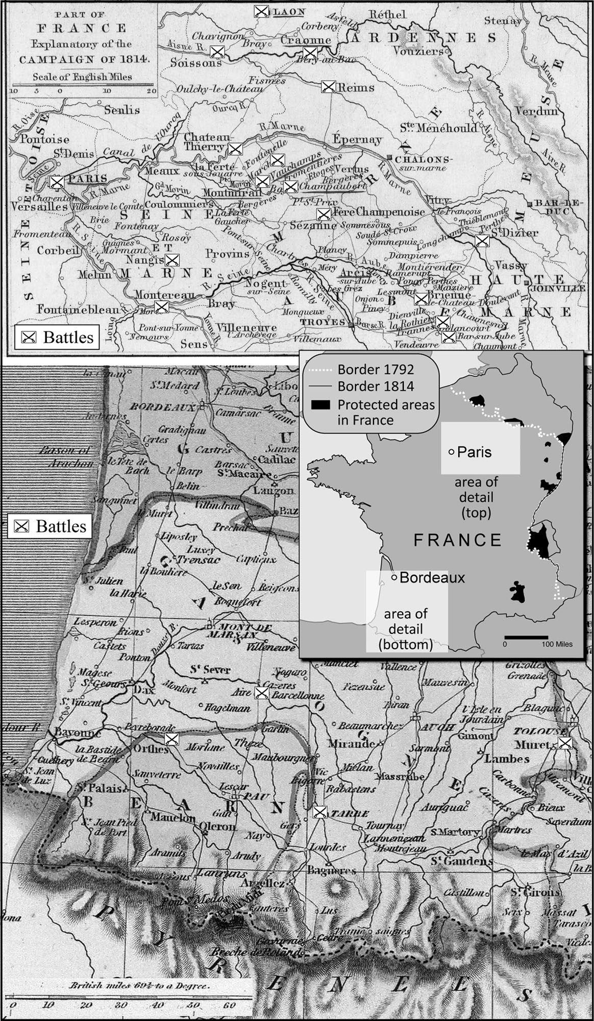 1814 Campaign of France Courtesy of The Public Schools Historical Atlas by - photo 12