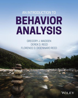 Gregory J. Madden - An Introduction to Behavior Analysis