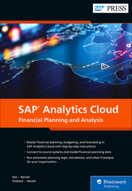 Satwik Das - SAP Analytics Cloud: Financial Planning and Analysis (SAP PRESS)